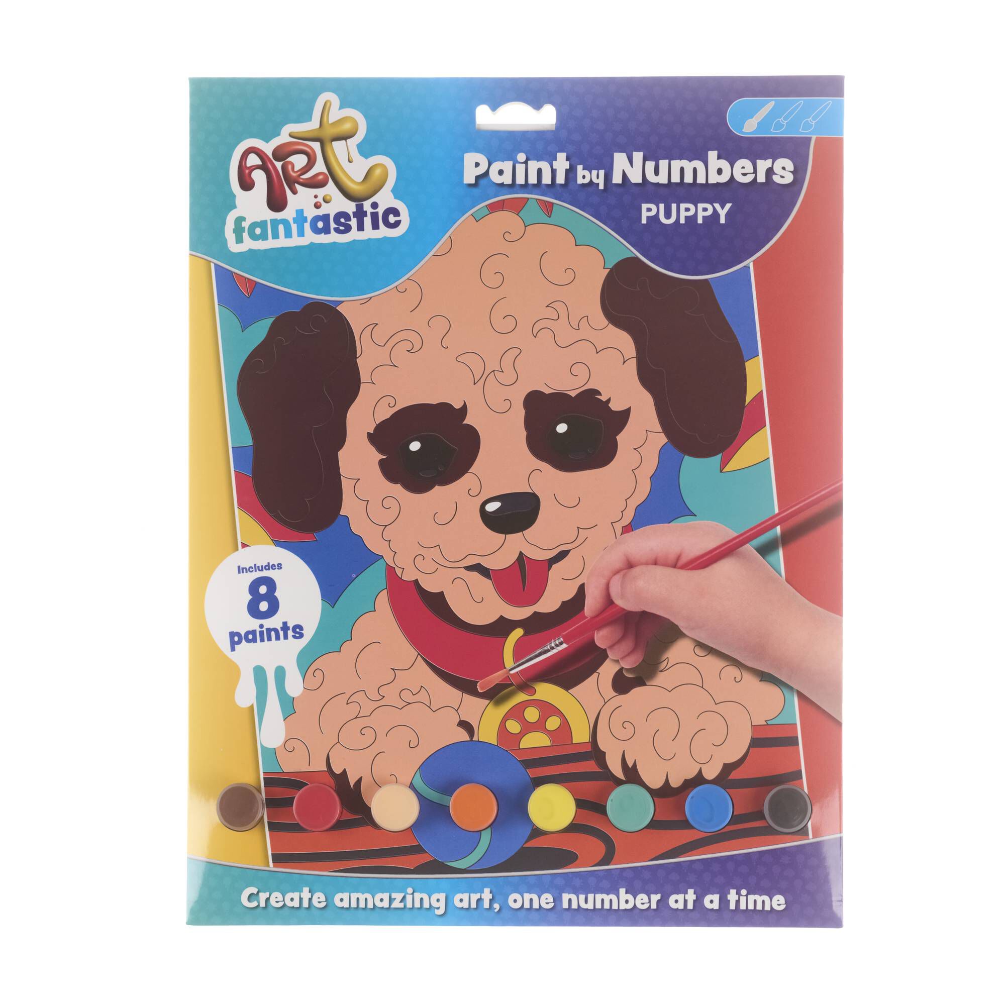 Puppy Paint by Numbers Hobbycraft