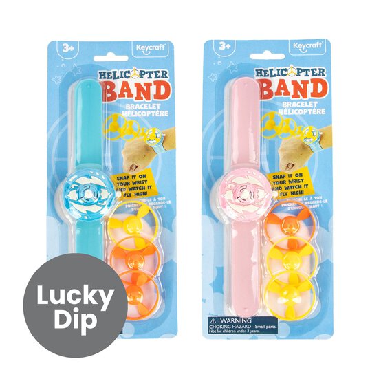 Assorted Helicopter Slap Band Bracelet image number 1