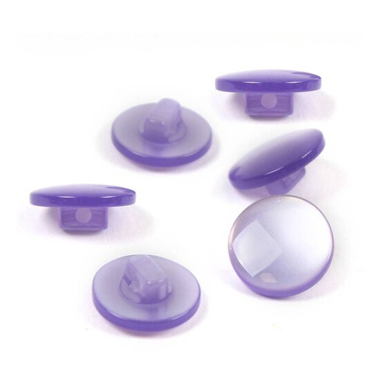 Hemline Lilac Basic Knitwear Button 6 Pack image number 1