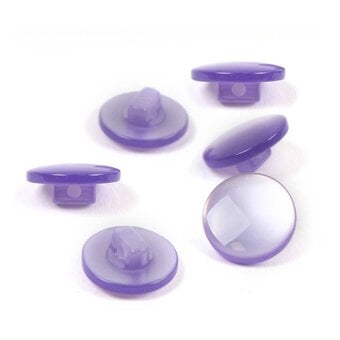 Hemline Lilac Basic Knitwear Button 6 Pack