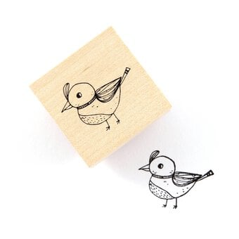 Bird Wooden Stamp 3.8cm x 3.8cm