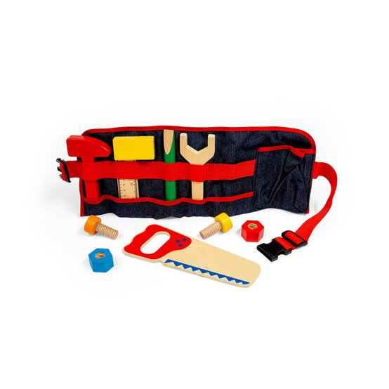 Bigjigs Red Carpenters Toolbelt image number 3