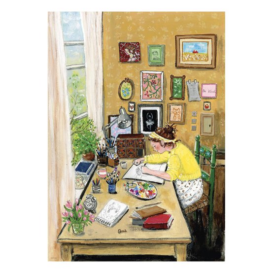 Drawing Table Jigsaw Puzzle 1000 Pieces image number 2