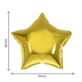 Large Gold Foil Star Balloon