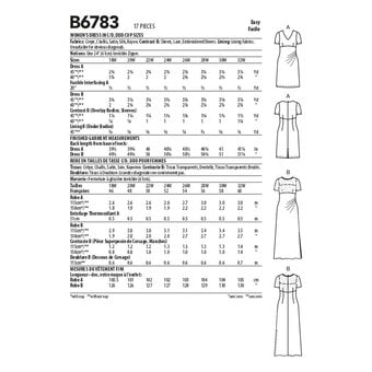 Butterick Women’s Dress Sewing Pattern B6783 (18W-24W)