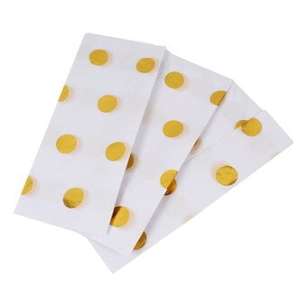 Gold Foil Polka Dot Tissue Paper 3 Sheets
