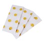 Gold Foil Polka Dot Tissue Paper 3 Sheets image number 1