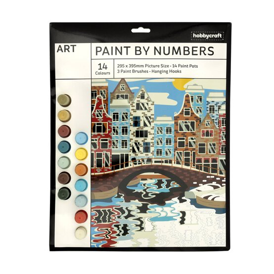 Canal Bridge Paint by Numbers image number 1