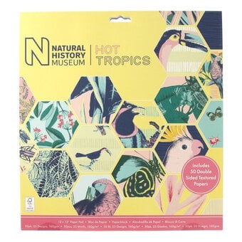 Natural History Museum Hot Tropics Paper Pad 12 x 12 Inches 50 Pack image number 3