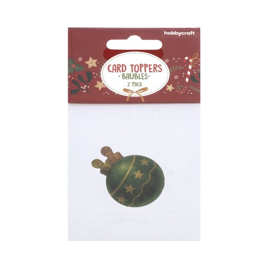 Bauble Present Card Toppers 2 Pack  image number 4