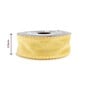 Light Gold Wire Edge Organza Ribbon 25mm x 3m image number 3
