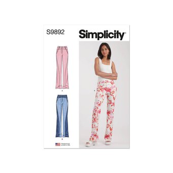 Simplicity Women's Trousers Sewing Pattern S9892 (K5 8-16)