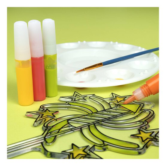 Neon Suncatcher Paint Pens 6ml 4 Pack image number 2