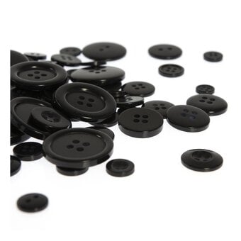 Black Buttons Pack 50g image number 2