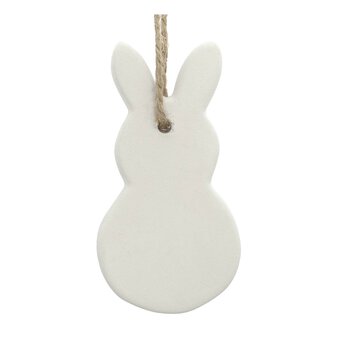 Hanging Ceramic Bunny Decoration 7.5cm