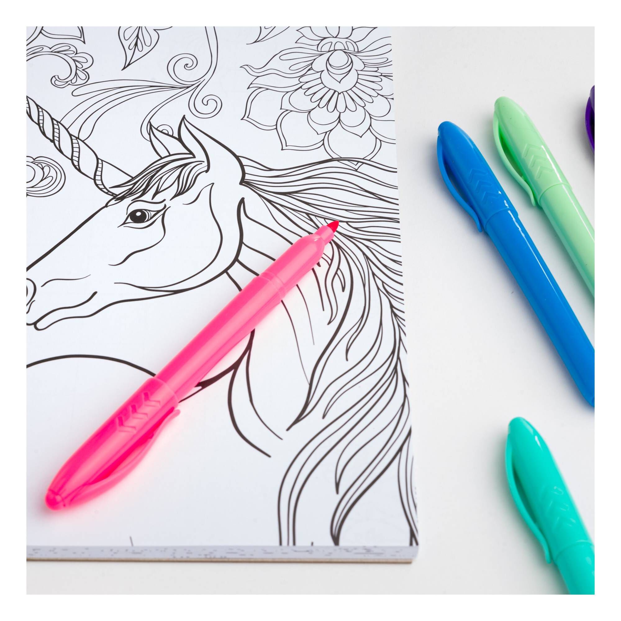 Kaleidoscope Rainbow Unicorns Colouring Kit | Hobbycraft
