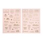 Pink and Gold Travel Sentiment Foiled Stickers 2 Sheets image number 1