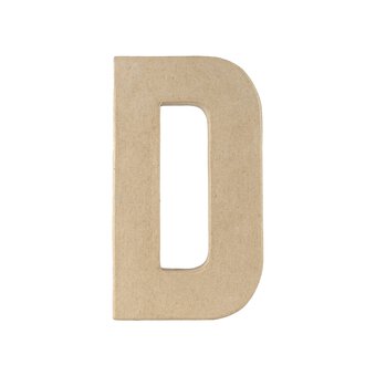 Mache Letter D 20cm