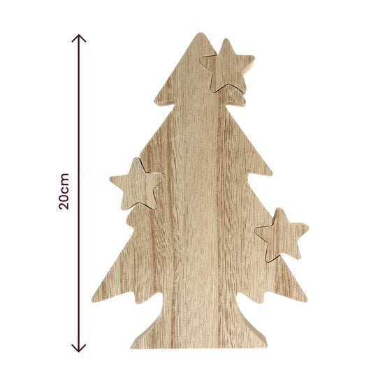 Standing Wooden Tree 20cm image number 3