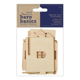 Papermania Bare Basics 3D Wooden House