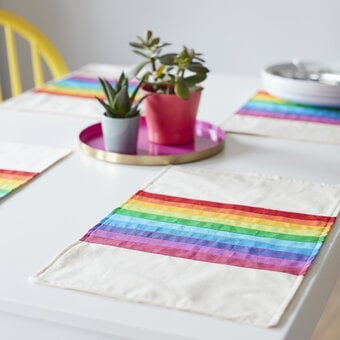 How to Make a Rainbow Placemat