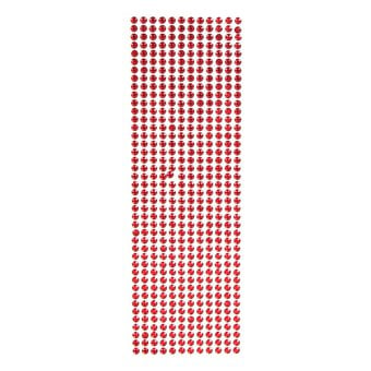 Red Adhesive Gems 6mm 504 Pack image number 2
