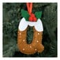 Hanging Christmas Pudding Felt Letter Q image number 1
