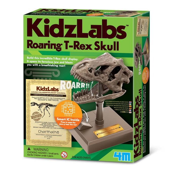 KidzLabs Roaring T-Rex Skull image number 1