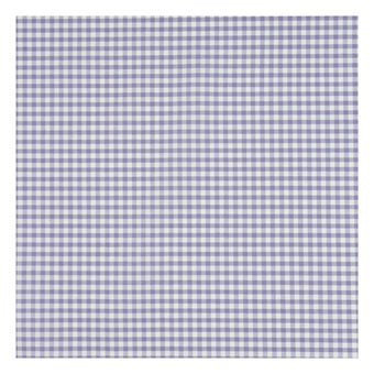 Lilac 1/8 Gingham Fabric by the Metre