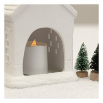 Ceramic Church Tealight Holder 11.5cm