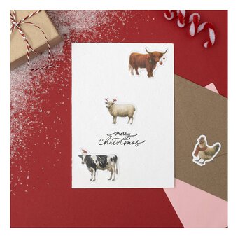 Festive Animal Stickers 4 Pack