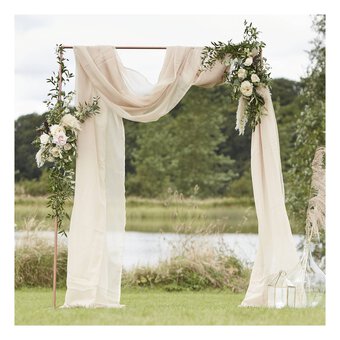 Ginger Ray Taupe Draping Fabric 2.5m x 6m