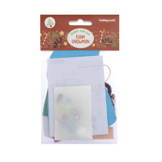 Decorate Your Own Foam Snowman Kit image number 3