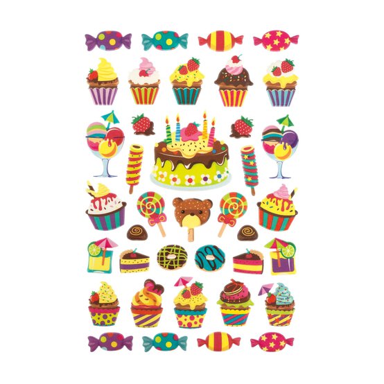 Cupcake Puffy Stickers image number 1