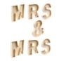 MRS & MRS Fillable Wooden Letter Bundle image number 1
