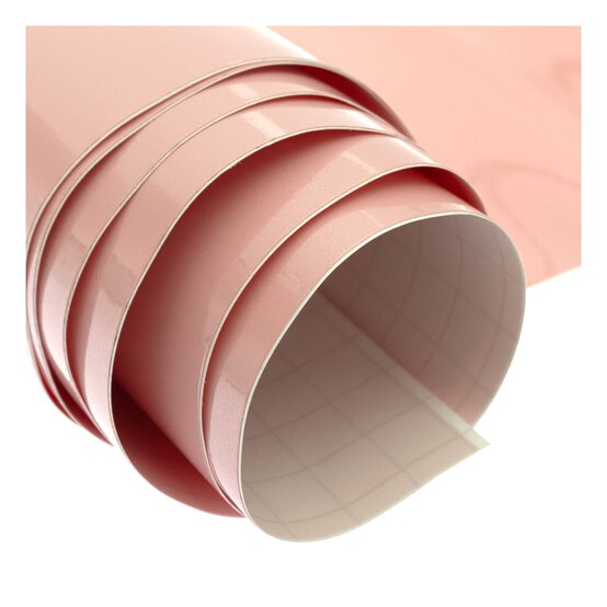 Pink Glitter Gloss Permanent Vinyl 12 x 24 Inches image number 3