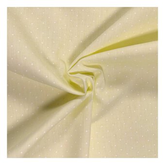 Yellow Lacquer Spot Polycotton Fabric by the Metre