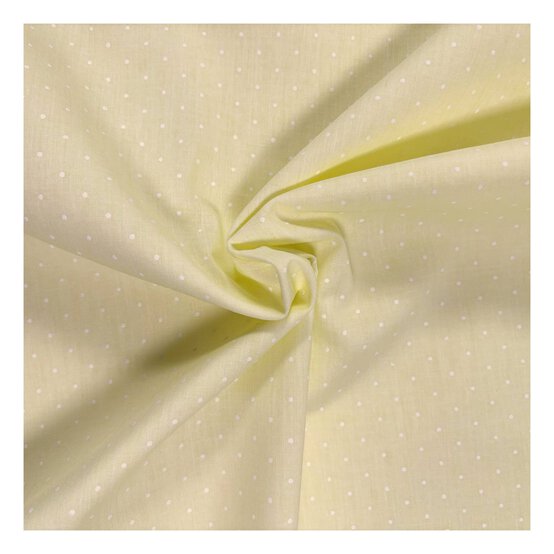 Yellow Lacquer Spot Polycotton Fabric by the Metre image number 1