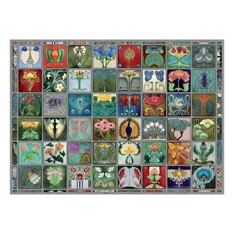 Cobble Hill Art Nouveau Tiles Jigsaw Puzzle 1000 Pieces