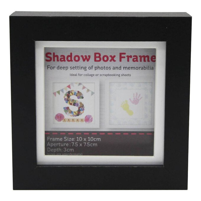 Black Shadow Box Frame 10cm x 10cm image number 1