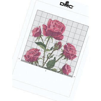 FREE PATTERN DMC Roses Cross Stitch 0183 | Hobbycraft