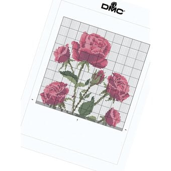 FREE PATTERN DMC Roses Cross Stitch 0183 image number 5