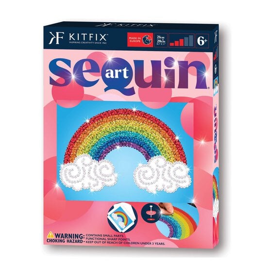 Kitfix Rainbow Sequin Art Red Kit image number 1