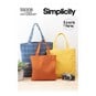 Simplicity Shopping Tote Bag Sewing Pattern S9308 image number 1