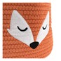 Orange Fox Cotton Rope Basket 30cm x 18cm image number 3