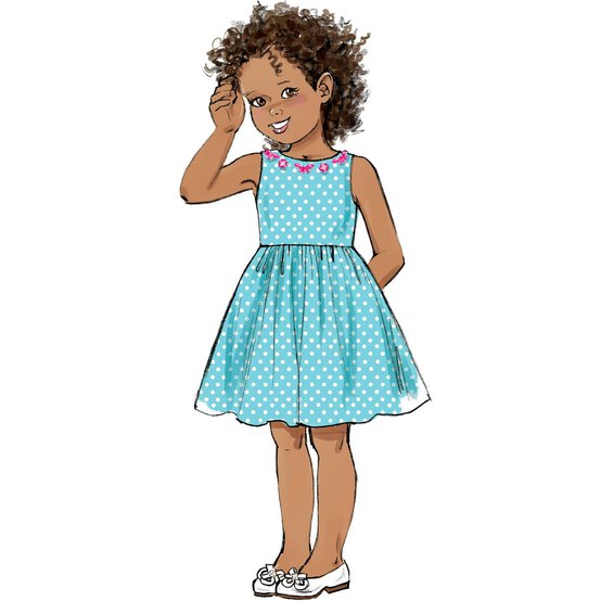 Butterick Kids&rsquo; Dress Sewing Pattern B6201 (6-8) image number 3