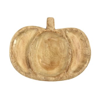 Wooden Pumpkin Platter 30cm