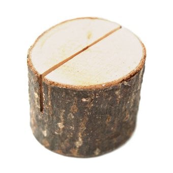 Wooden Slice and Mini Log Card Holders Bundle image number 3
