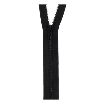 Milward Black Chunky Open-Ended Zip 75cm