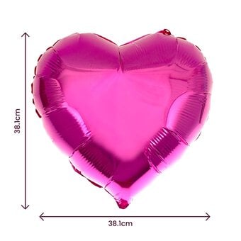 Large Pink Foil Heart Balloon